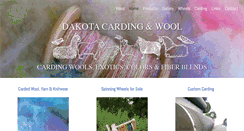 Desktop Screenshot of dakotacardingandwool.com